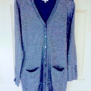 Silver ❤️ Gray ❤️ Metallic ❤️ Buttoned DG2 by Diane Gilman ❤️ Jacket ❤️ ❤️ ❤️